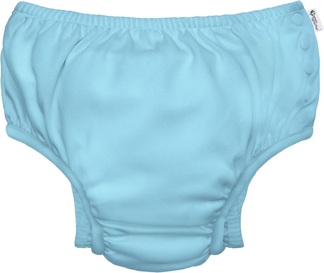 Eco Snap Diaper with Gussets (18-24 Month, Aqua)