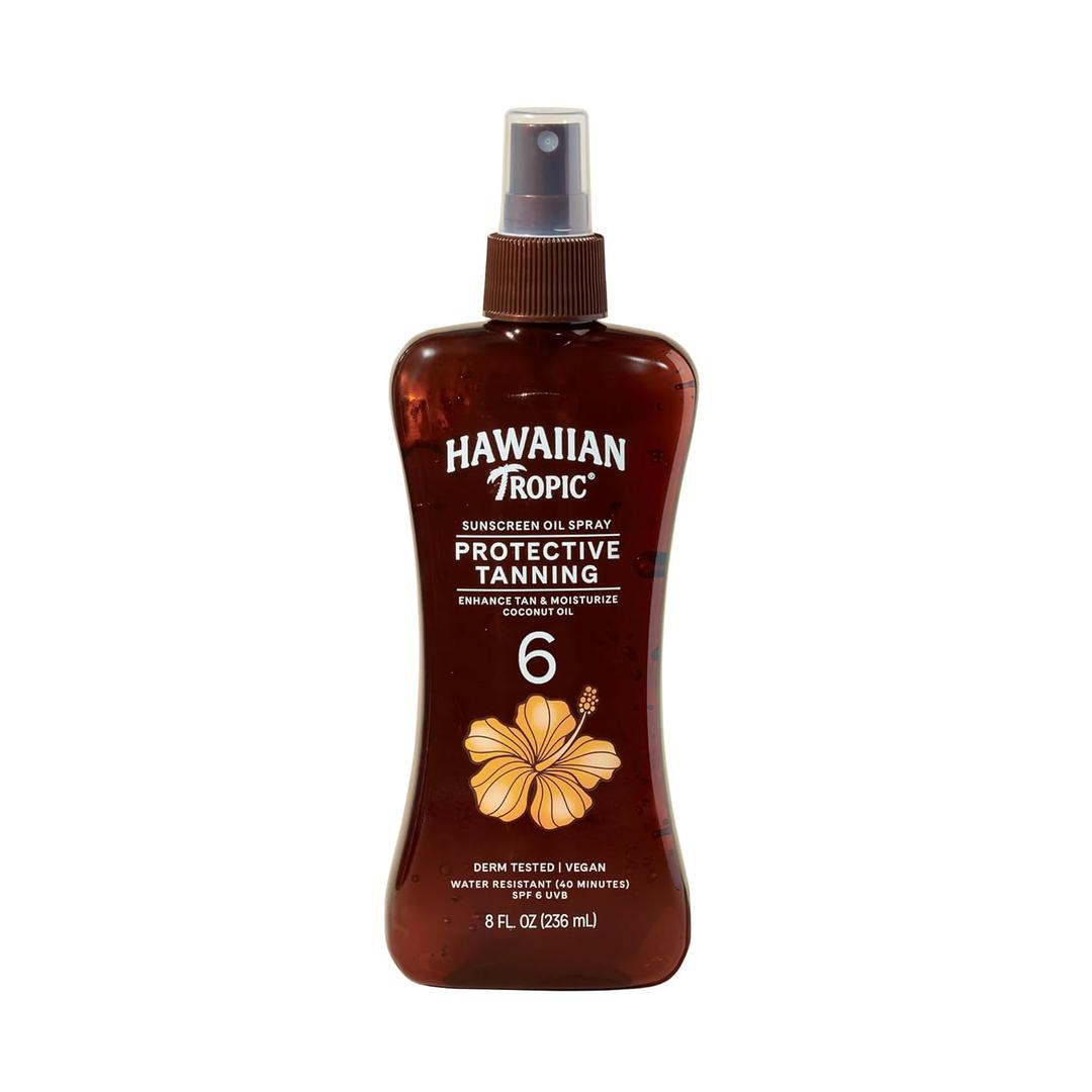 Hawaiian Tropic Dark Tanning Oil Spray Pump, SPF 6 8 Oz BBD: 10-2028