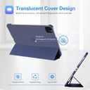 ProCase Smart Case for iPad Pro 12.9 2022/2021/2020/2018, Slim Stand Hard Back Shell Smart Cover for iPad Pro 12.9" 6th Gen/5th Gen/4th Gen/3rd Gen -Navy