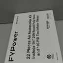 22 Pieces Air Compressor Accessories kit, 1/4 inch x 25 ft Recoil Poly Air Compressor Hose Kit, 1/4" NPT Quick Connect Air Fittings, Tire Inflator Gauge, Blow Gun, Swivel Plugs