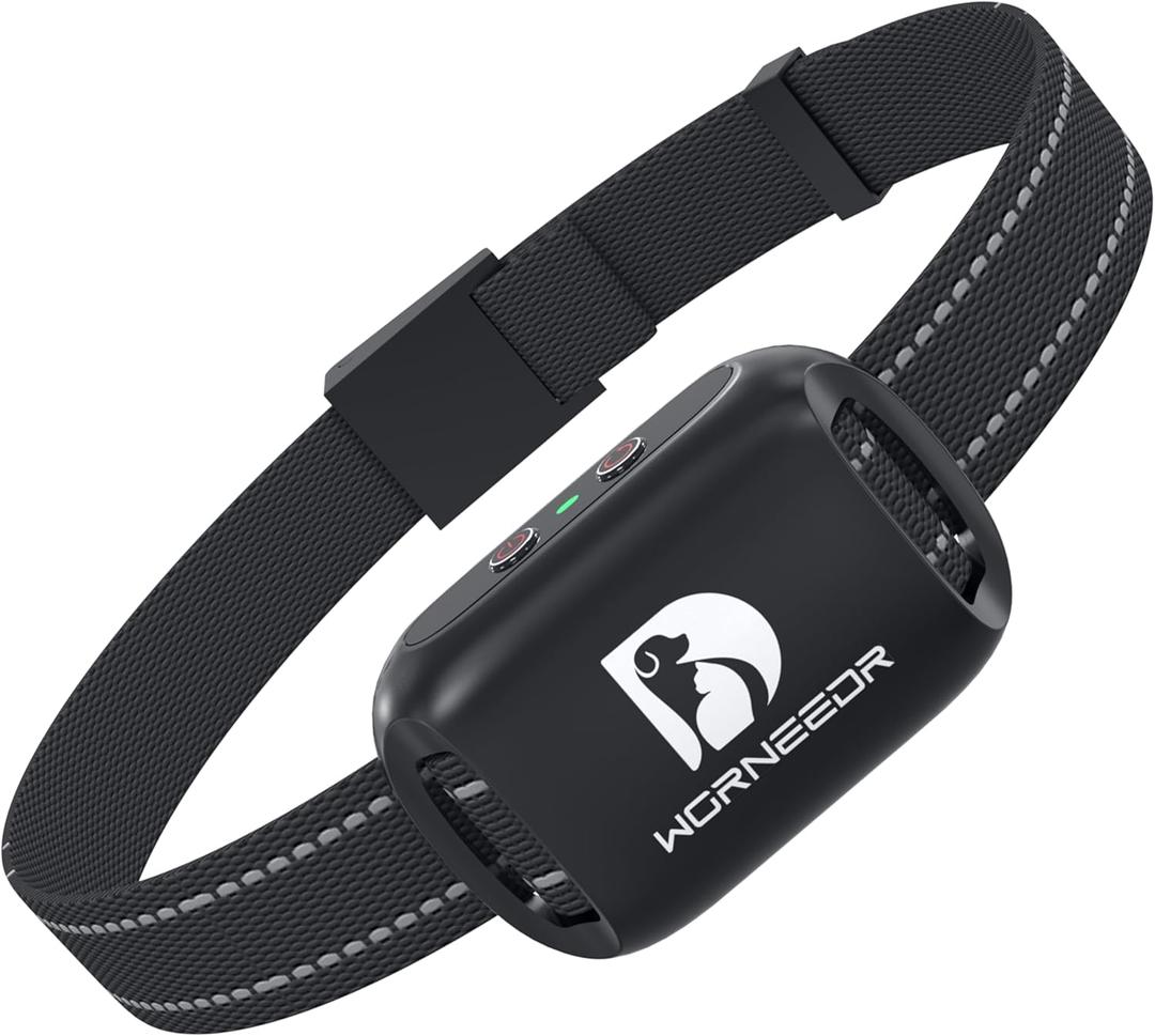 Cat Bark Collar Smart Automatic No Shock Anti Barking Cats Training Collar Rechargeable Bark Collar with 2 Adjustable Sensitivity Vibration & Beep Vibration Modes for Cats Black.3.0