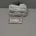 LitHome 48FT Color Changing Icicle Lights for Outside with Remote, 35 Colors Christmas Icicle Lights Outdoor Plug in, Warm White Icicle Light Indoor Connectable for Holiday Party Bedroom Decor (RGB (Red, Green, Blue))