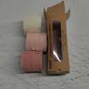 Rose Gold/Blush/Ivory Handmade Fringe Chiffon Ribbon 1-1/2 inch x 21 Yard Frayed Silk Ribbons for Wedding Invitations, Flower Bouquets, Gifts Wrapping, Bridal Shower, Party Decorations
