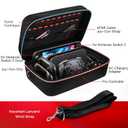 Ivoler Carrying Storage All in One Case for Nintendo Switch 2 (2025),Portable Travel All Protective Hard Messenger Bag Soft Lining 20 Games for Switch 2 Console Pro Controller Accessories Black