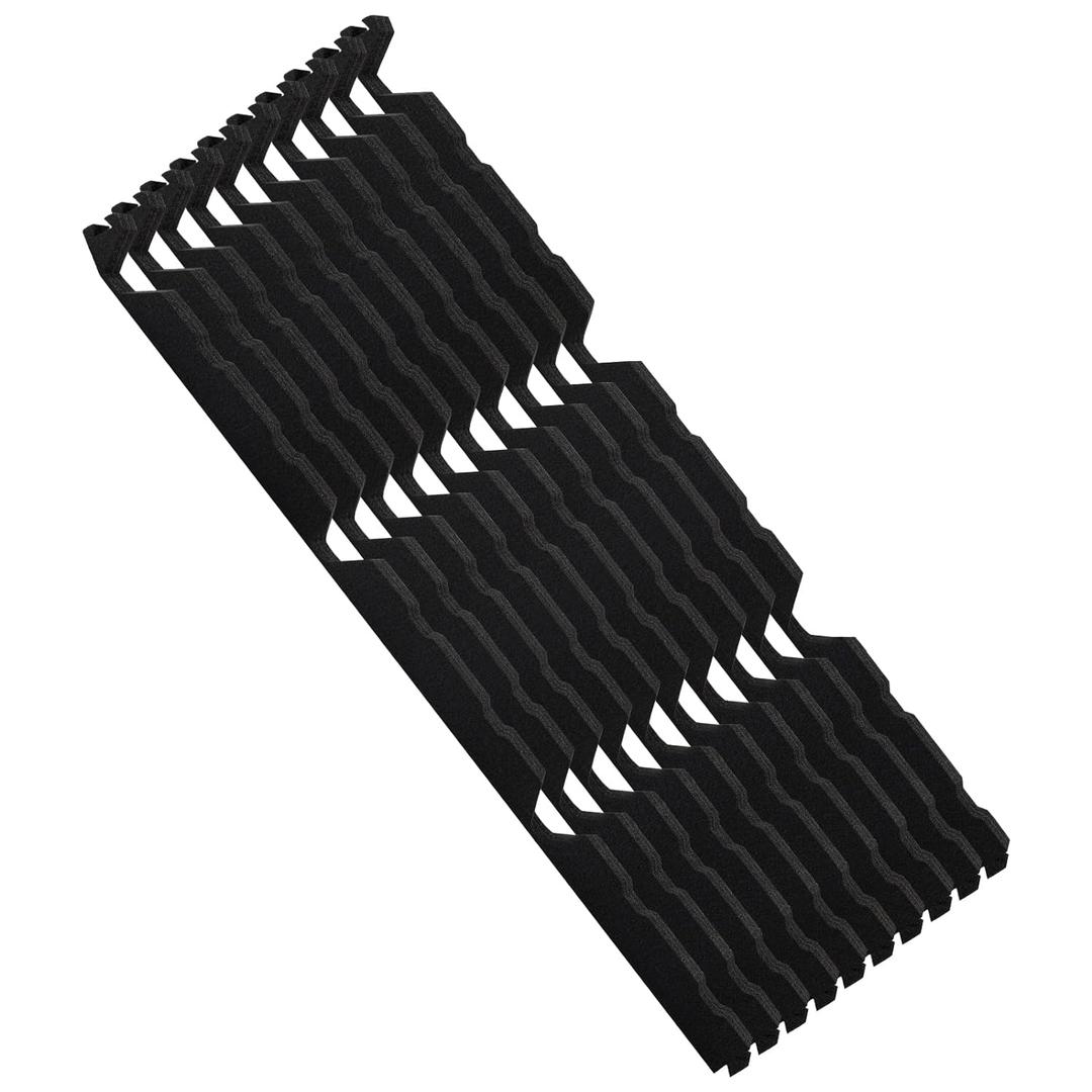 12 Inch Outside Classic Ribbed Profile Foam Closure Strip for Metal Roof Sheets 3' Long Outside Roof Closure Strip,Noise Reduction, and Resistance to Cold-10 PCS