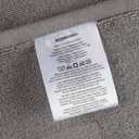 Amazon Basics Banded Bathroom Bath Rug Mat, Powder Gray, 31 inches L x 20 inches W