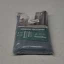 HOMEIDEAS Stone Blue Linen Sheer Curtains, 96 Inches Long 2 Panels Textured Semi Sheer Curtains Farmhouse Privacy Window Drapes for Bedroom Living Room