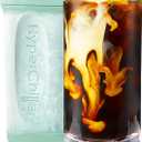 HyperChiller HC2M Patented Iced Coffee/Beverage Cooler, NEW, IMPROVED,STRONGER AND MORE DURABLE! Ready in One Minute, Reusable for Iced Tea, Wine, Spirits, Alcohol, Juice, 12.5 Oz, Mint Blue