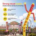 20ft Now Open Air Tube Dancer Inflatable Waving Tube Man - Eye-Catching Replacement Wacky Waving Dancing Guy Perfect for Any Events, Dancer ONLY - Excludes Air Blower