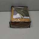 Benedeco Camel Velvet Curtains for Bedroom Window, Super Soft Luxury Drapes, Room Darkening Thermal Insulated Rod Pocket Curtain for Living Room, W52 by L90 inches, 2 Panels