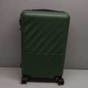 NINETYGO Carry On Suitcase, 22 Inch Carry-On Luggage with Double Spinner Wheels, Anti-Burst Zipper, Hard Case PC Suitcase Carry On, Lightweight Travel Luggage, TSA Approved (Seaweed Green, Hudson)