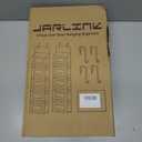 JARLINK 2 Pack Over The Door Organizer, 5 Shelf Door Hanging Organizer with 5 Large Pockets, 44 lbs Weight Capacity Hanging Storage for Bathroom, Bedroom, Nursery, RV, Pantry (Light Grey)