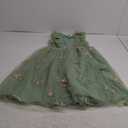 Kids Girls Confetti Birthday Princess Dress Ruffle Sleeve Boho Cake Smash Photo Shoot Outfit 3-10T (9-10 Years, Sage Green Floral)