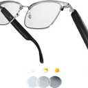 Smart Glasses for Women/Men with Speakers&Bluetooth Bluetooth Glasses for Men/Women with Magnetic Charging,Remote Shooting, Audio Glasses with Color-Changing Lenses