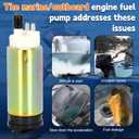 Fuel Pump for Mercury Marine 20HP 25HP 30HP 40HP 50HP 60HP 4-Stroke 2002-2012, Replaces 892267A51 898101T67 892267530 16735-ZW5-003 7206782 881705t1 866170a01