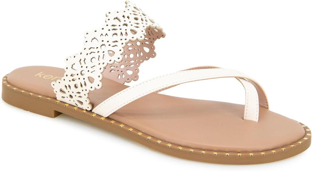 kensie womens Masha-b (7.5, Off-white)