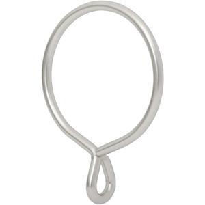 Ivilon Drapery Eyelet Curtain Rings - 2.3" Ring for Curtain Hook Pins, Set of 14 - Satin Nickel