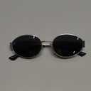 livho Retro Polarized Sunglasses - UV400 Protection, Oval Shape, Metal Frames - Matching Soft Case Inlcuded