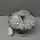 FRIXCHUR Small Crystal Chandelier Flush Mount Ceiling Light 3 Tiers Raindrops Crystal Chandeliers for Bedroom Hallway Foyer Living Room Entryway Closet,Black