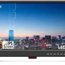 19 Inch LED Widescreen TV with Digital ATSC Tuners HDMI/VGA/RCA/USB, 19 Inch Flat Screen TV w/Built in Dual Speakers for Kitchen and RV Camper(No Smart Telesivion)