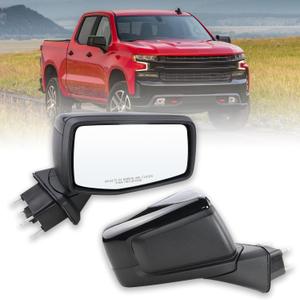 Lqito Right Passenger Side Mirror Compatible with 2019-2025 Chevy Silverado 1500 With Power Glass Manual Folding Heated Without Turn signal Replace#GM1321583(7Pins）