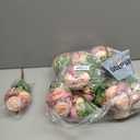 Yuxung 8 Bundles Artificial Peonies Flowers Boho Faux Flowers Arrangements Artificial Centerpiece Spring Bouquet Floral Wedding Decoration for Vase(Pink, Dark Pink)