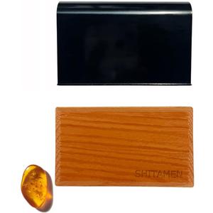 Car Air Freshener - Wood Air Freshener - Car Odor Eliminator - Visor Clip Scent Starter Kit (1 Count (Pack of 1), Amber/Starter Kit)