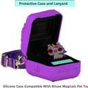 2 x Silicone Case for Bitzee Magicals Interactive Toy Digital Pet, Protective Skin Cover for Bitzee Magicals Virtual Electronic Digital Pet Accessories (Purple)