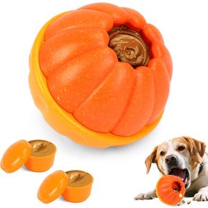 Interactive Dog Toy, 2 in 1 Frozen Treat Toys and Dog Food Dispenser Ball Toys for Training, Reducing Anxiety, Relieving Boredom, Keep Cooling, Large Dogs Chew Puzzle Toy for Medium Large Dogs