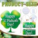 Jetec 1 Pack 4.5 ft St. Patrick's Day Green Shamrocks Cardboard Cutout Stand up Life Size St. Patrick's Day Irish Party Decorations Backdrop Photo Prop Shamrock Gold Pot Coin Cutout