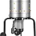 VEVOR Chicken Plucker Machine, 15.7 in Drum, 550W & 275RPM Electric Chicken Plucking Machine with 114 Soft Fingers & Transport Wheels, Stainless Steel Feather Remover for Processing 1-2 Chicks Once