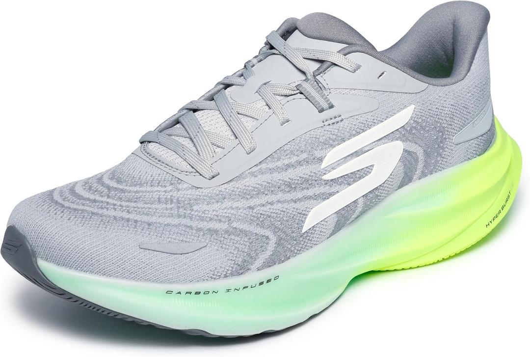 Skechers Men's Aero Spark (10.5, Gray/Lime)