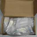 20 Pack Square Brushed Gold Cabinet Knobs,Single Hole Cabinet Handles Gold Knobs for Cabinets and Drawers Cupboard Closet Bathroom Dresser Hardware,Solid Zinc Alloy (1.5 Inch)