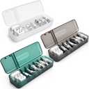 Charger Organizer - 3 Pack Cord organizer With Lid -Stackable Cord Organizer for Drawer- Electronics Organizer for Home Office Desk Organizers