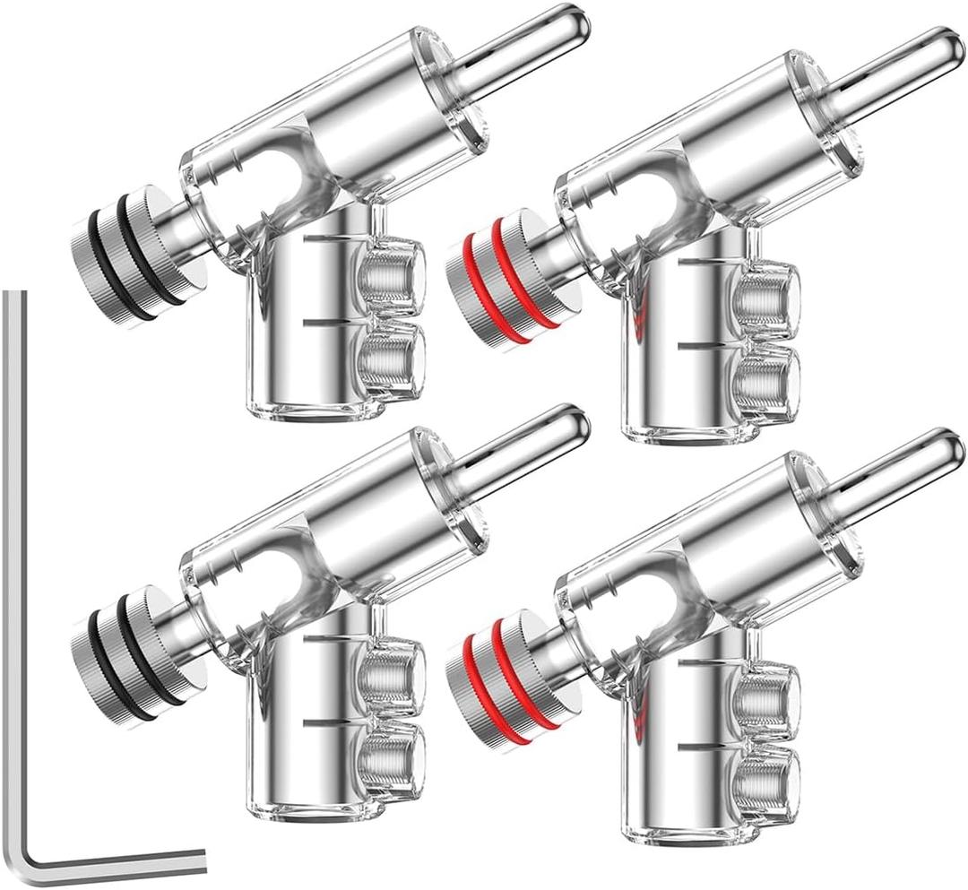 Viborg 4X Banana Plugs Speaker Connectors for Sound Systems