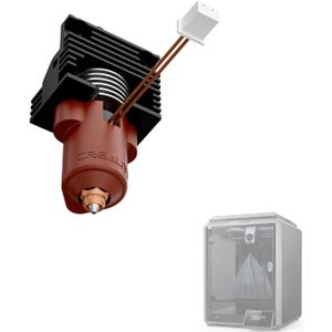 Creality Upgraded K1 Series Ceramic Heating Block KitQuick-swap Nozzle Kit, High Thermal Conductivity, 300C High Temperature Resistance, 3D Printer Accessories for K1/K1 Max/K1C(Old Version)