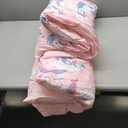 Pink Unicorn Toddler Bedding Set for Girls, 4 Piece Bed-in-a-Bag Toddler Comforter Sets, Super Soft and Comfortable Microfiber Todeeler Bed Set