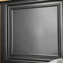 Art3d PVC Ceiling Tiles, 3D Plastic Sheet in Black, 2 x 2 ft, 24-Pack, 24"x24"