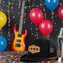 40th Birthday Gifts for Men - 40th Birthday Decorations for Men, Adjustable Trucker Hat with Leather Patch (Le1985-black)
