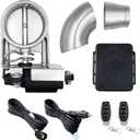 Stainless Steel 2.5" Valved Exhaust Cutout Remote Control Valve Kit