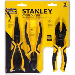 STANLEY Pliers Set, 3 Piece