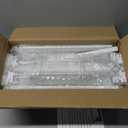 RULA Drink Organizer for Fridge, Self-Pushing Soda Can Dispenser for Refrigerator, Width Adjustable Water Bottle Pusher Glide - Holds up to 20 Cans (15" D, 4 Rows)