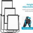 U Stand White Board Easel, 36x24 Double Sided Magnetic Dry Erase Board