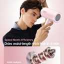 Hair Dryer with Diffuser, CONFU Hair Dryers for Women, Blow Dryers for Men, Hairdryer with Diffuser Attachment, Portable Lightweight Fast Drying Negative Ion Hairdryer for Home
