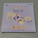 Awoo Paradise Silicone Dog & Cat Lick Mat & Slow Feeder with Suction Cups, Non-Slip, Dishwasher Safe, Extend Mealtime, Reduce Anxiety (Almond)