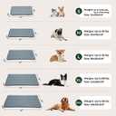 BALANCE Dog Crate Pad, Dog Foam Crate Mat Kennel Pad, Washable Water-Resistant Pet Bed Flat Dogs Cage Mat for Small Dogs (24.0"L x 18.0"W x 0.8"Th, Green)