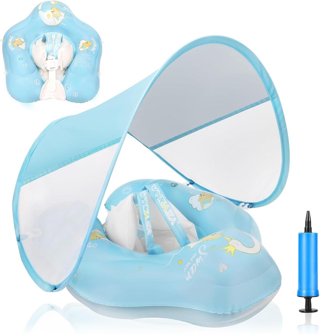 Baby Pool Float with Canopy and Safety Seat,Infant Swim Float & Pool Float & Baby Water Float & Swimming Floats UPF50+ UV Protection for Kids from 3 to 36 Months.(S:3-12 Month/L:6-36 Month) Baby Pool Float with Canopy and Safety Seat,Infant Swim Float & Pool Float & Baby Water Float & Swimming Floats UPF50+ UV Protection for Kids from 3 to 36 Months.(S:3-12 Month/L:6-36 Month)