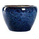 Ceramic Modern Succulent Planter Pot Flowerpot Colored Glaze Finish Flower Pot with Drainage Hole for Indoor Outdoor Use Blue