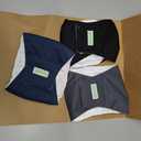 Wegreeco Washable Male Dog Belly Band (Stylish Pattern)- Pack of 3 - Washable Male Dog Belly Wrap, Dog Diapers Male (Black, Charcoal, Navy, X-Small)