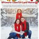 Berlune Christmas Scarf with Fringe Bulk Winter Soft Scarves for Women Men with Xmas Gift Boxes for Christmas Winter Party (Red,green)